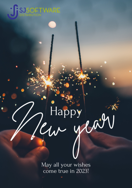 Gold White Simple Happy New Year Poster